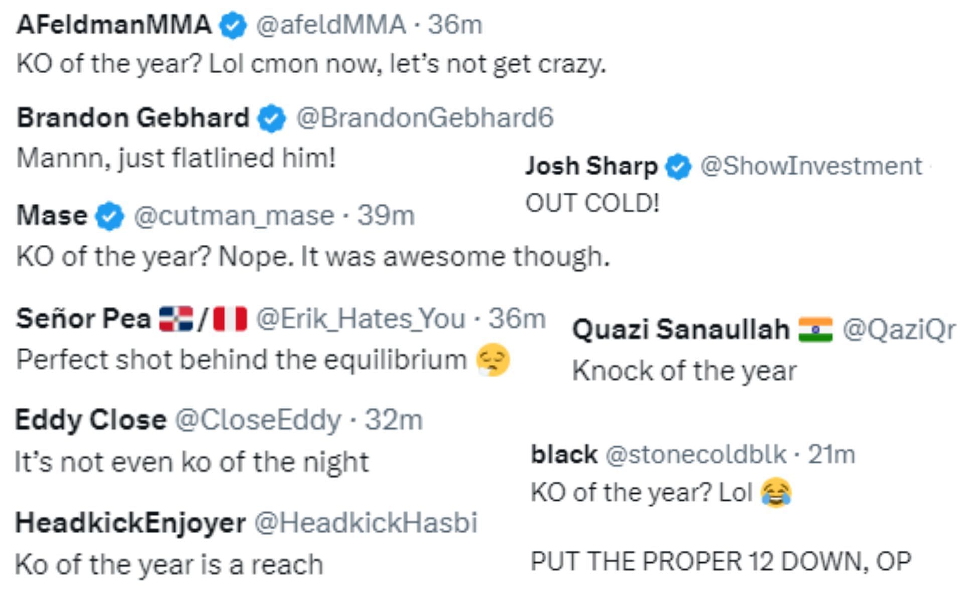 MMA fans react to Elves Brener&#039;s knockout victory at UFC Sao Paulo