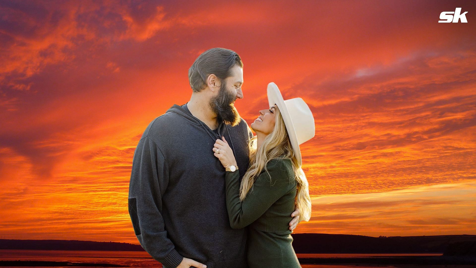 Lance Lynn with his wife Dymin