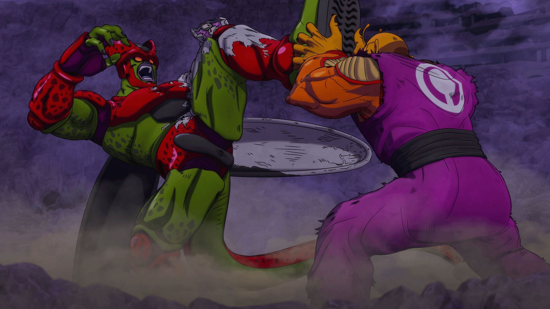 Cell Max fighting Orange Piccolo (Image via Toei Animation)