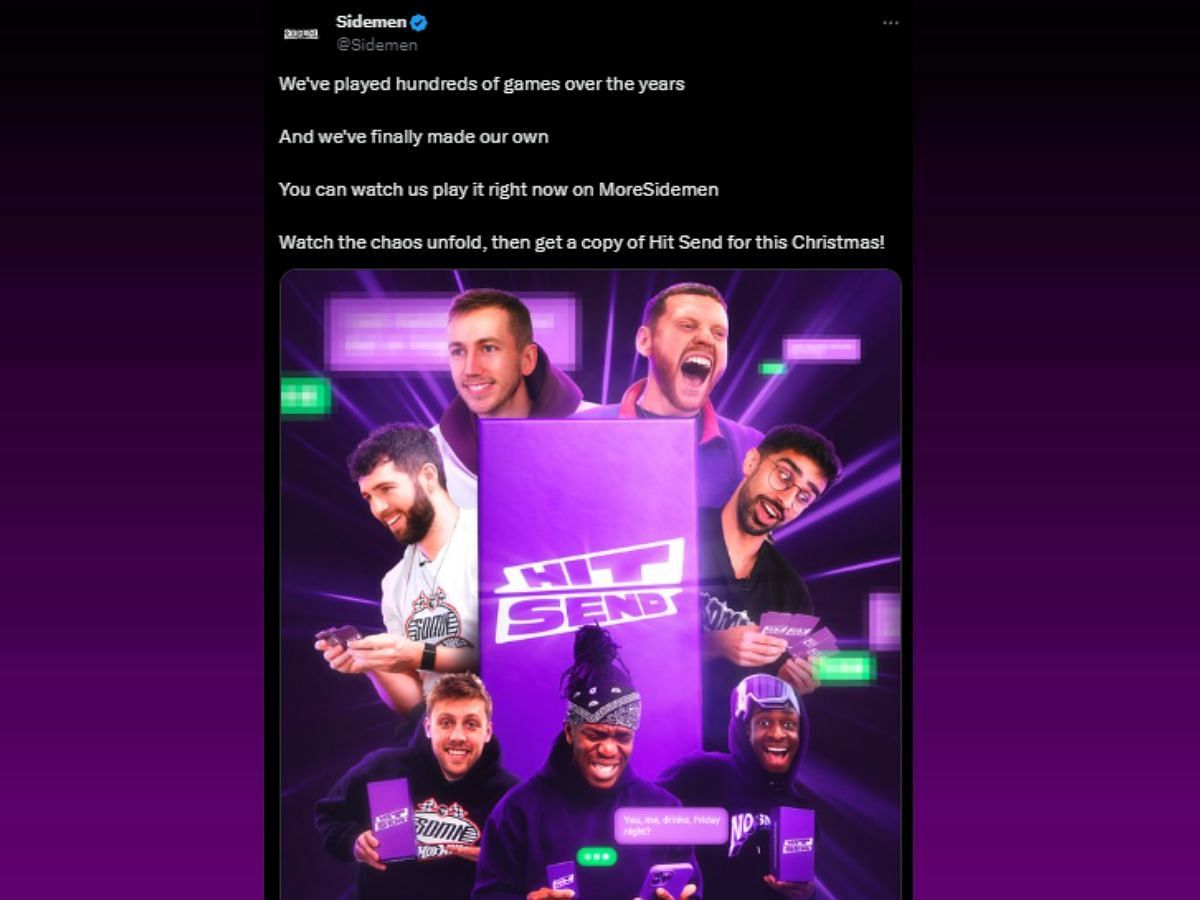 Popular YouTube group set to launch their own game (Image via X/@Sidemen)