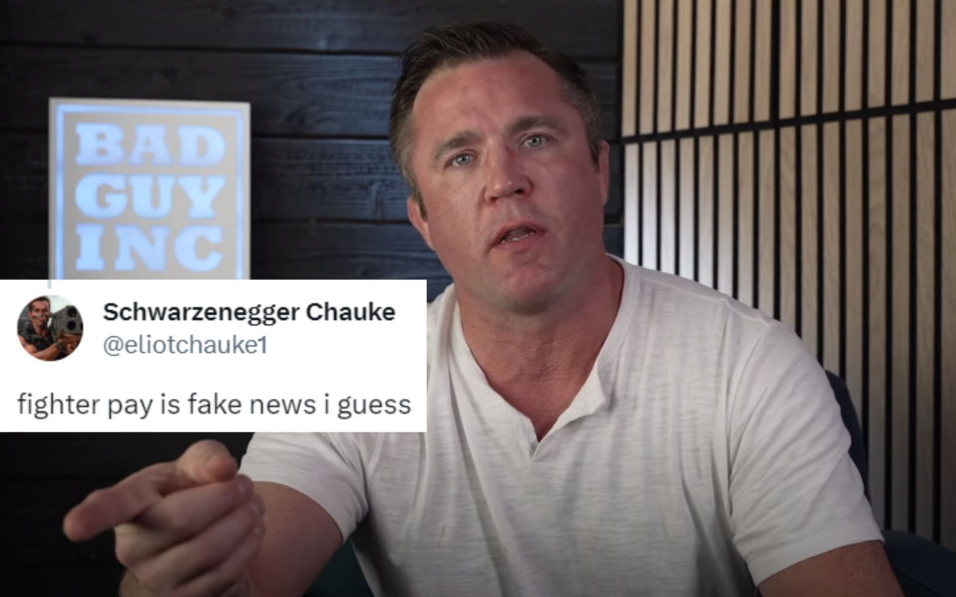 Retired MMA fighter and former UFC star Chael Sonnen [*Image courtesy: Chael Sonnen YouTube channel]