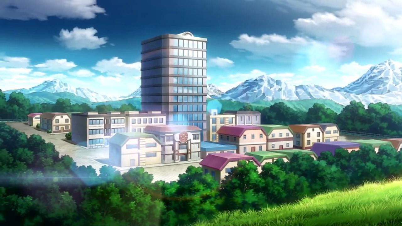 Saffron City as seen in the anime (Image via The Pokemon Company)