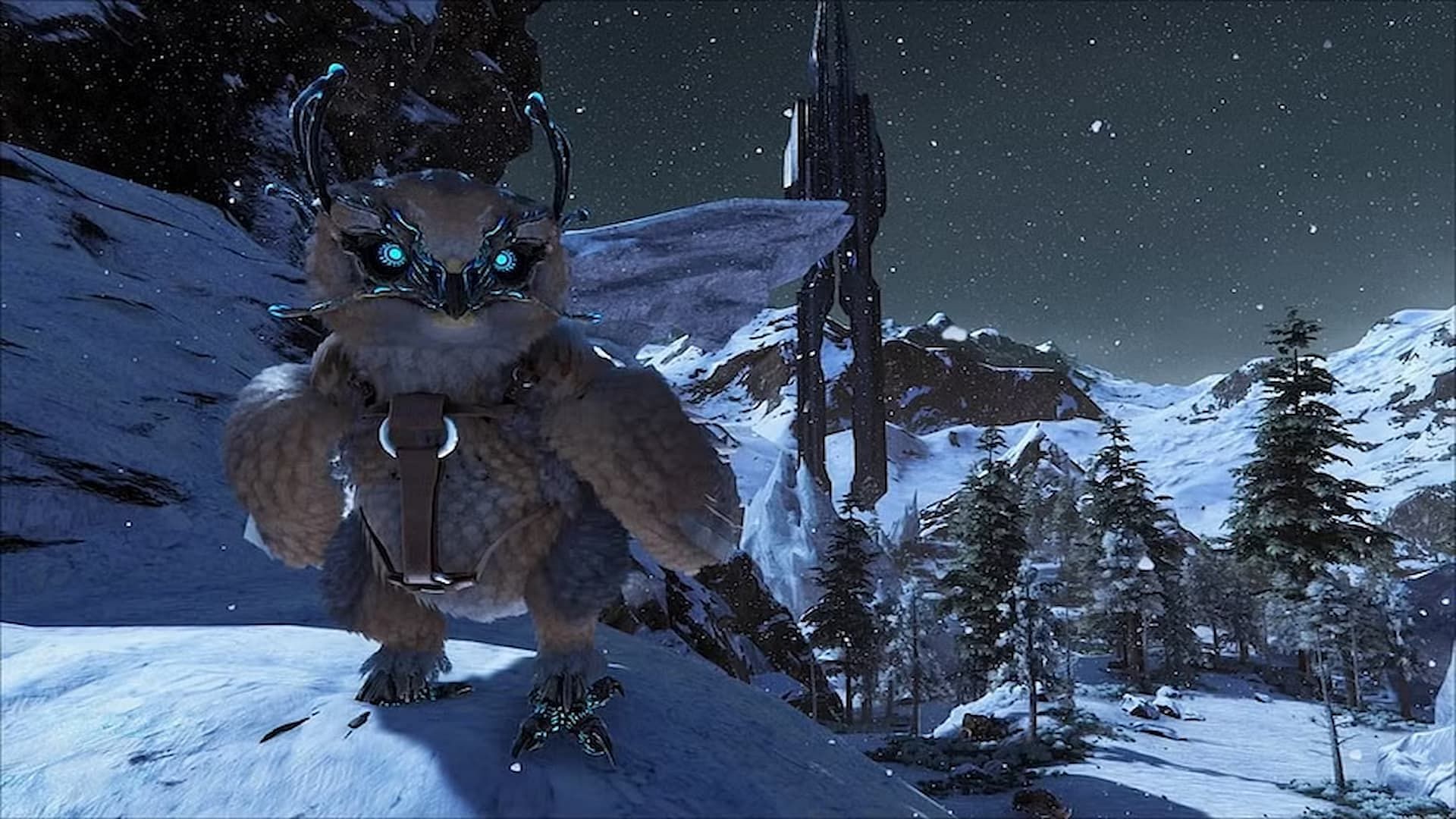 You can use your Snow Owl&#039;s thermal vision to hunt for Titanoboas (Image via Studio Wildcard)