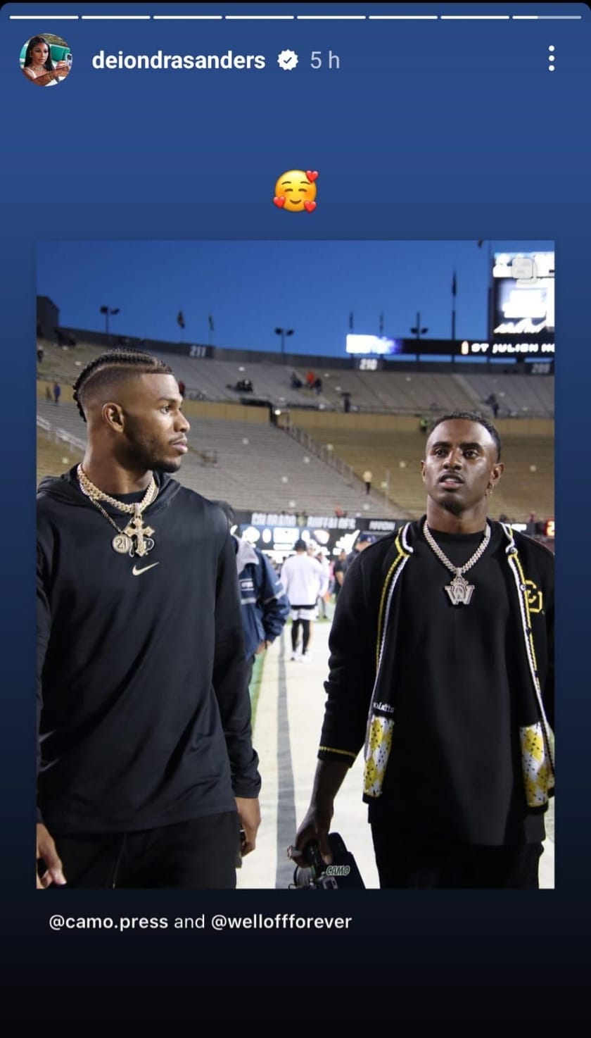 Deion Sanders’ daughter Deiondra showers love on brother Deion Sanders Jr. in her latest IG post