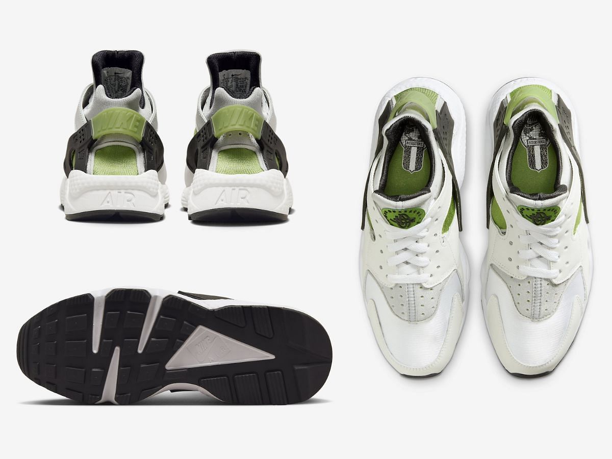 Nike Air Huarache WMNS &ldquo;Chlorophyll&rdquo; sneakers (Image via SBD)