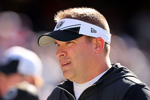 Josh McDaniels at Las Vegas Raiders v Chicago Bears