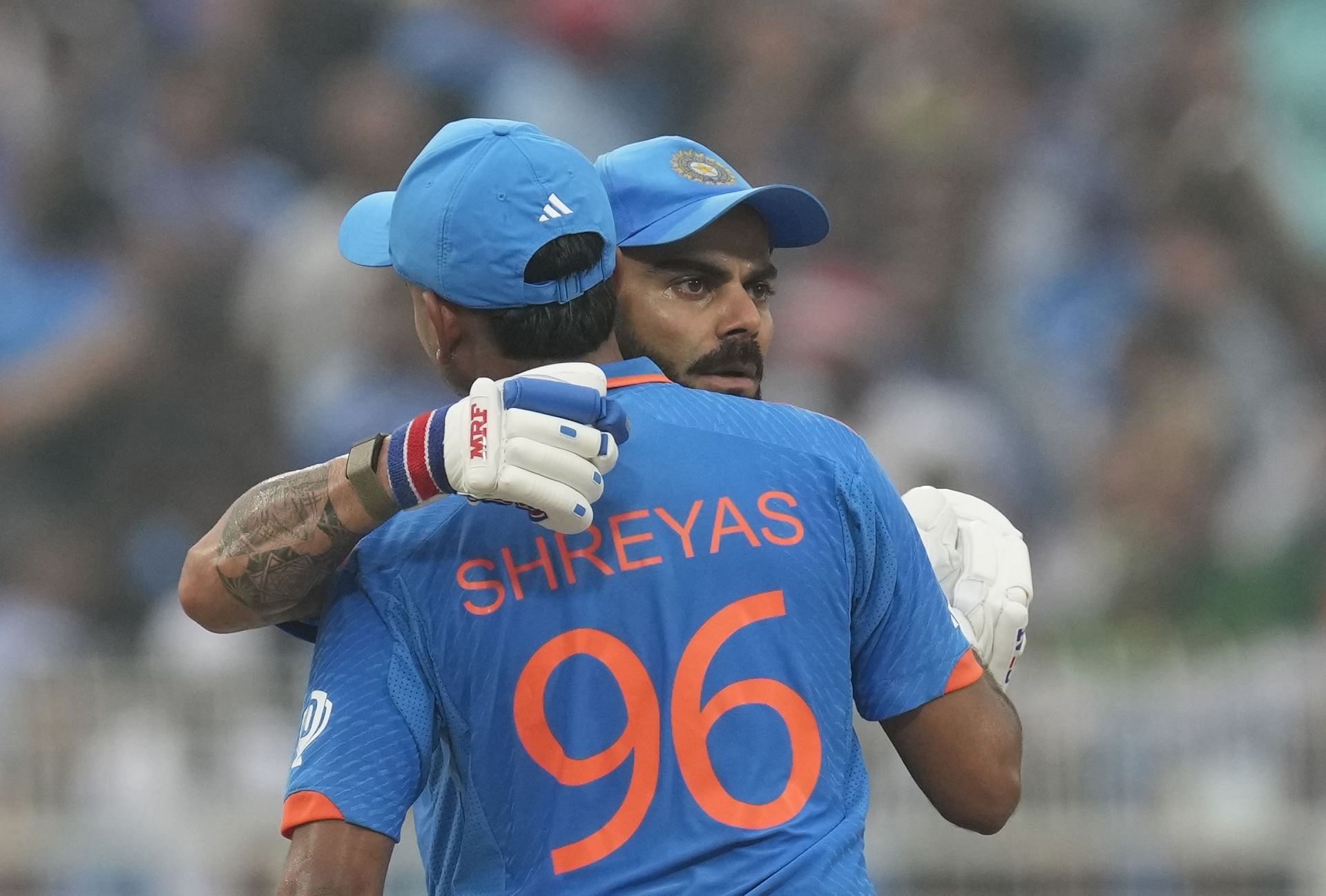 Shreyas Iyer and Virat Kohli strung together a 134-run third-wicket partnership. [P/C: AP]