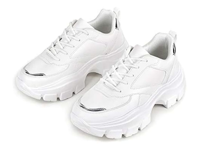 popular chunky white sneakers