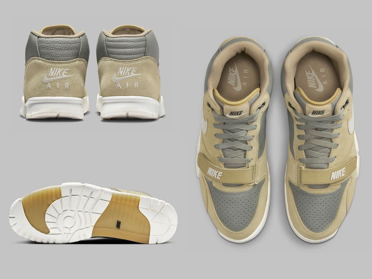 Nike Air Trainer 1 &ldquo;Neutral Olive&rdquo; sneakers (Image via Sneaker News)