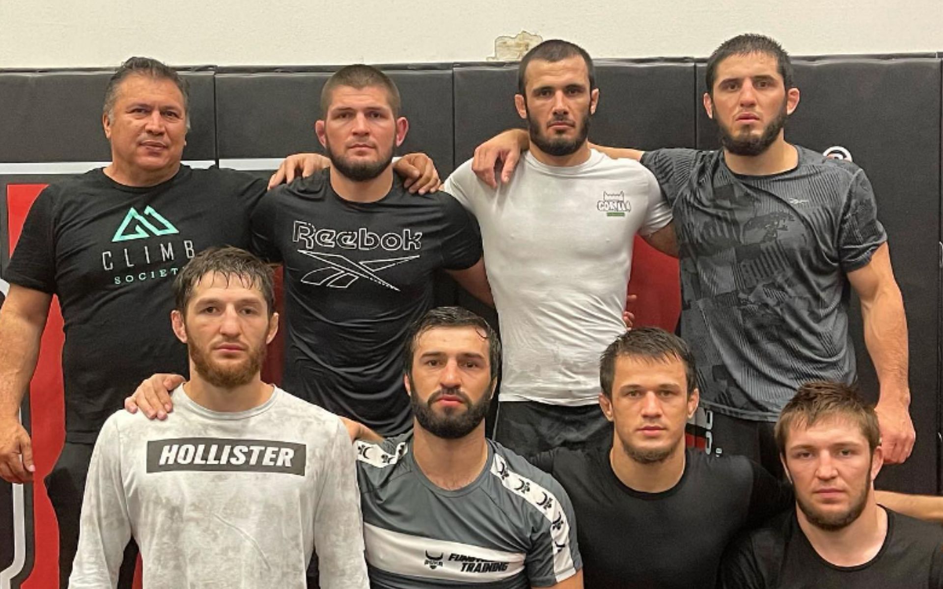 Khabib Nurmagomedov and his team [Image Courtesy: @usman_nurmagomedov]