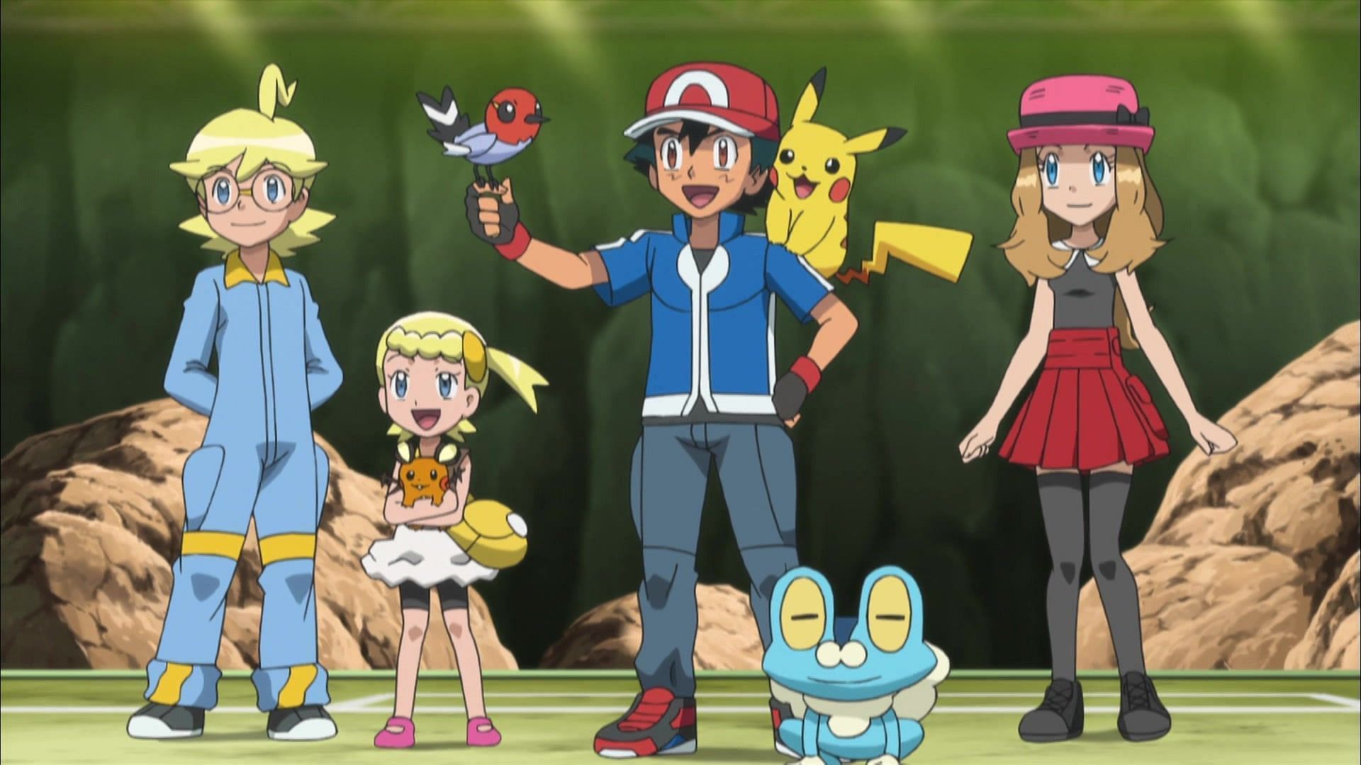 Clement, Ash, and May in X and Y (Image via The Pokemon Company)