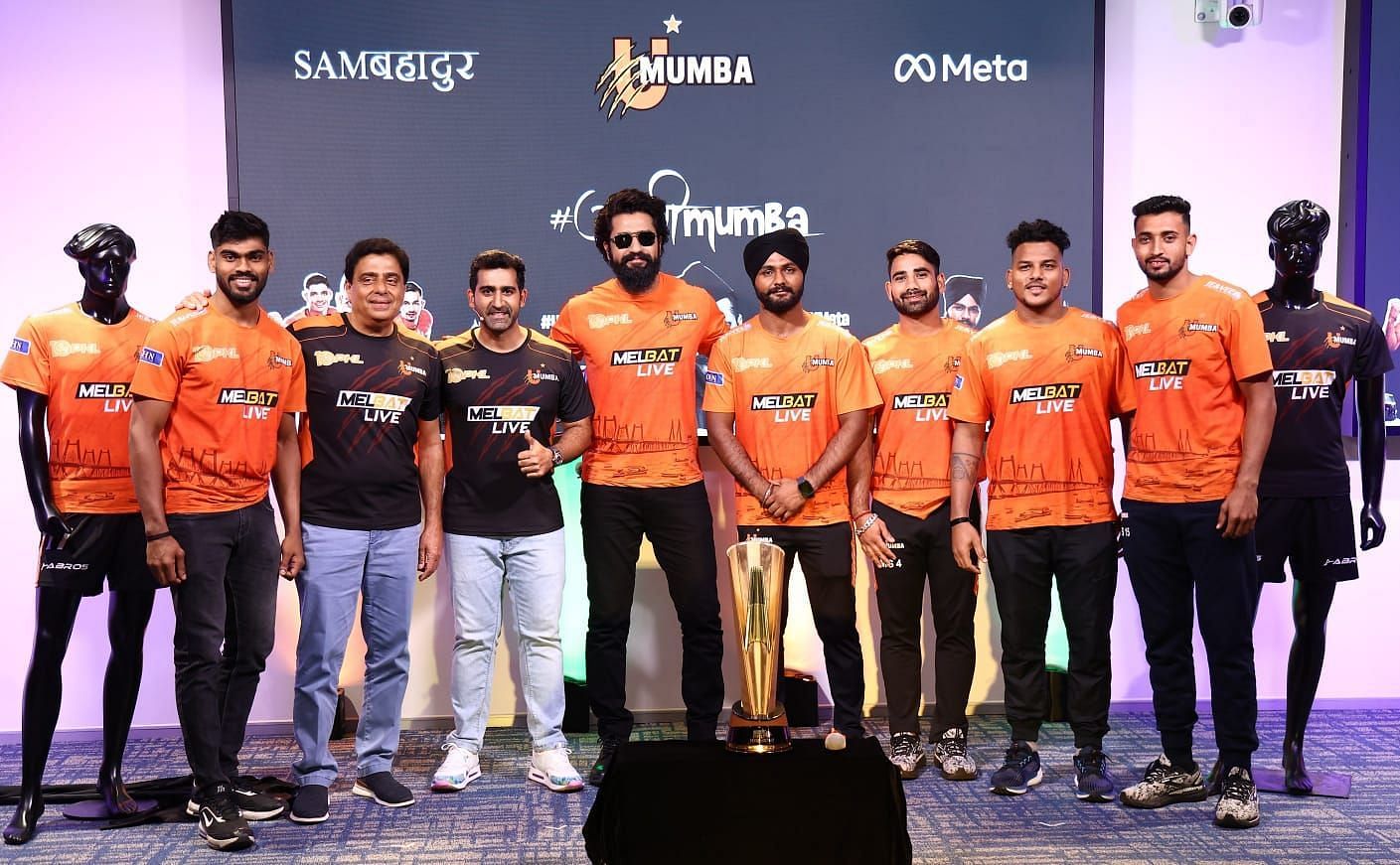 U Mumba unveils PKL jersey for the upcoming season in the presence of players and Bollywood actor Vicky Kaushal
