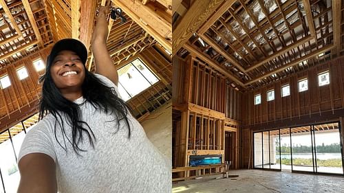 Simone Biles shares a glimpse of her future home with husband Jonathan Owens. (Image credit: Simone Biles on Instagram)