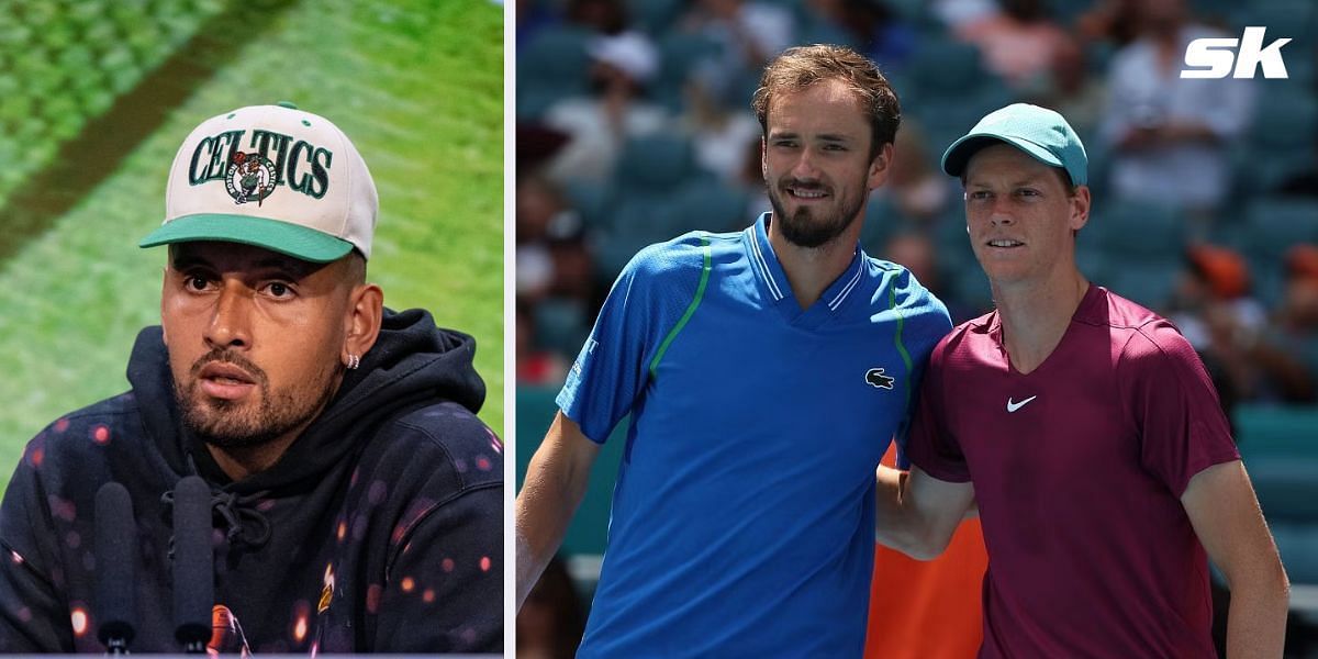 Nick Kyrgios backs Daniil Medvedev to beat Jannik Sinner in ATP Finals SF