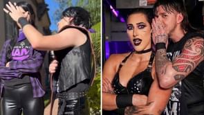 WWE legend's daughter and her partner dress up as Dominik Mysterio and Rhea Ripley for Halloween, but there's a twist