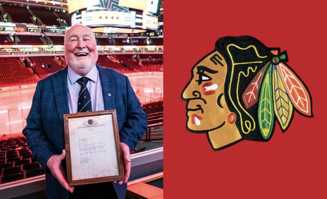 Hopeful Chicago Blackhawks player turned war veteran receives heartwarming tribute