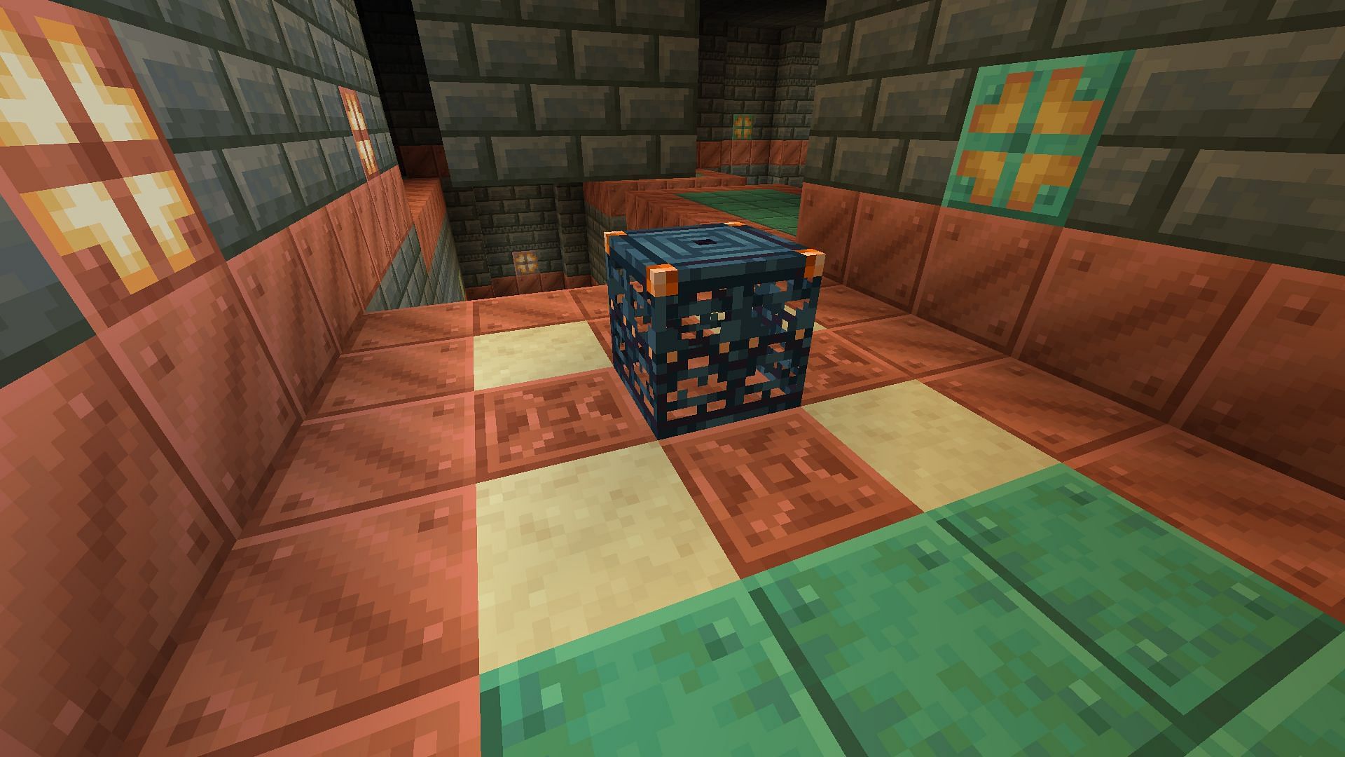 Trial spawners are generated in new trial chamber structures in Minecraft (Image via Mojang)