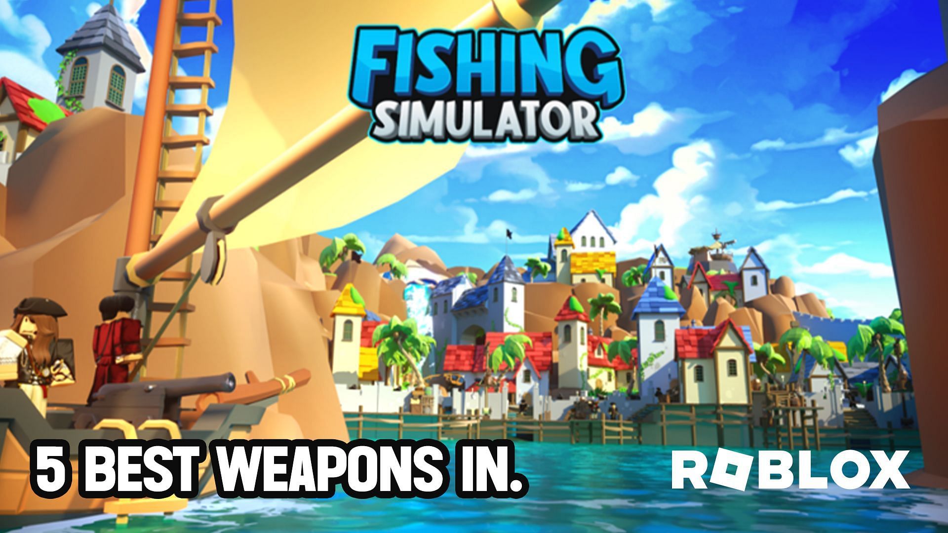 Unveiling the 5 best weapons in Roblox Fishing Simulator! (Image via Sportskeeda)