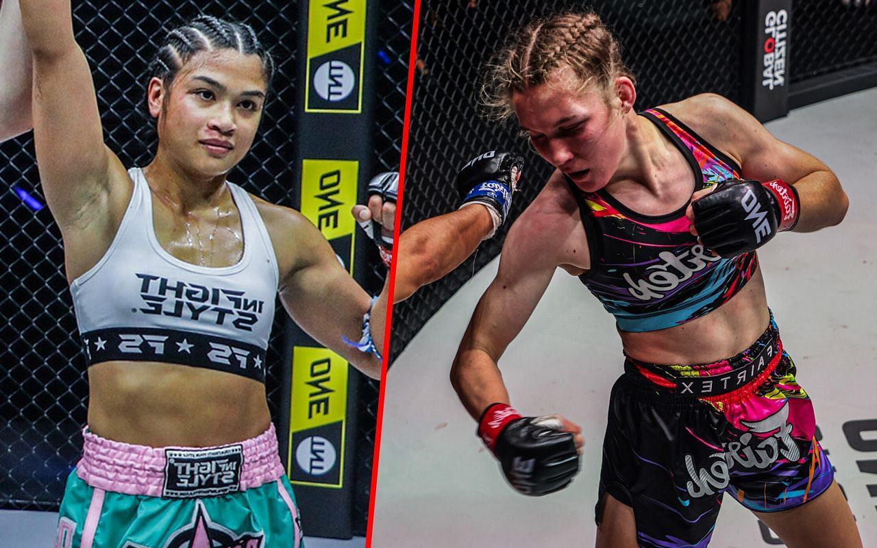 Jackie Buntan (Left) was set to face Smilla Sundell (Right) at ONE Fight Night 14