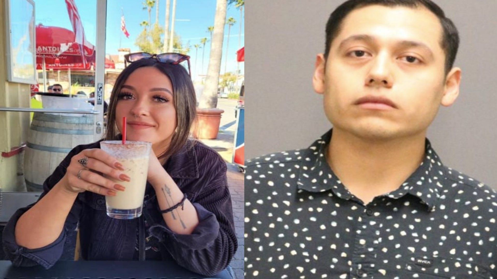 Tatum Goodwin and Dino Rojas-Moreno (Image via Lacey Mae Pitino/Facebook and Laguna Beach Police Deaprtment)