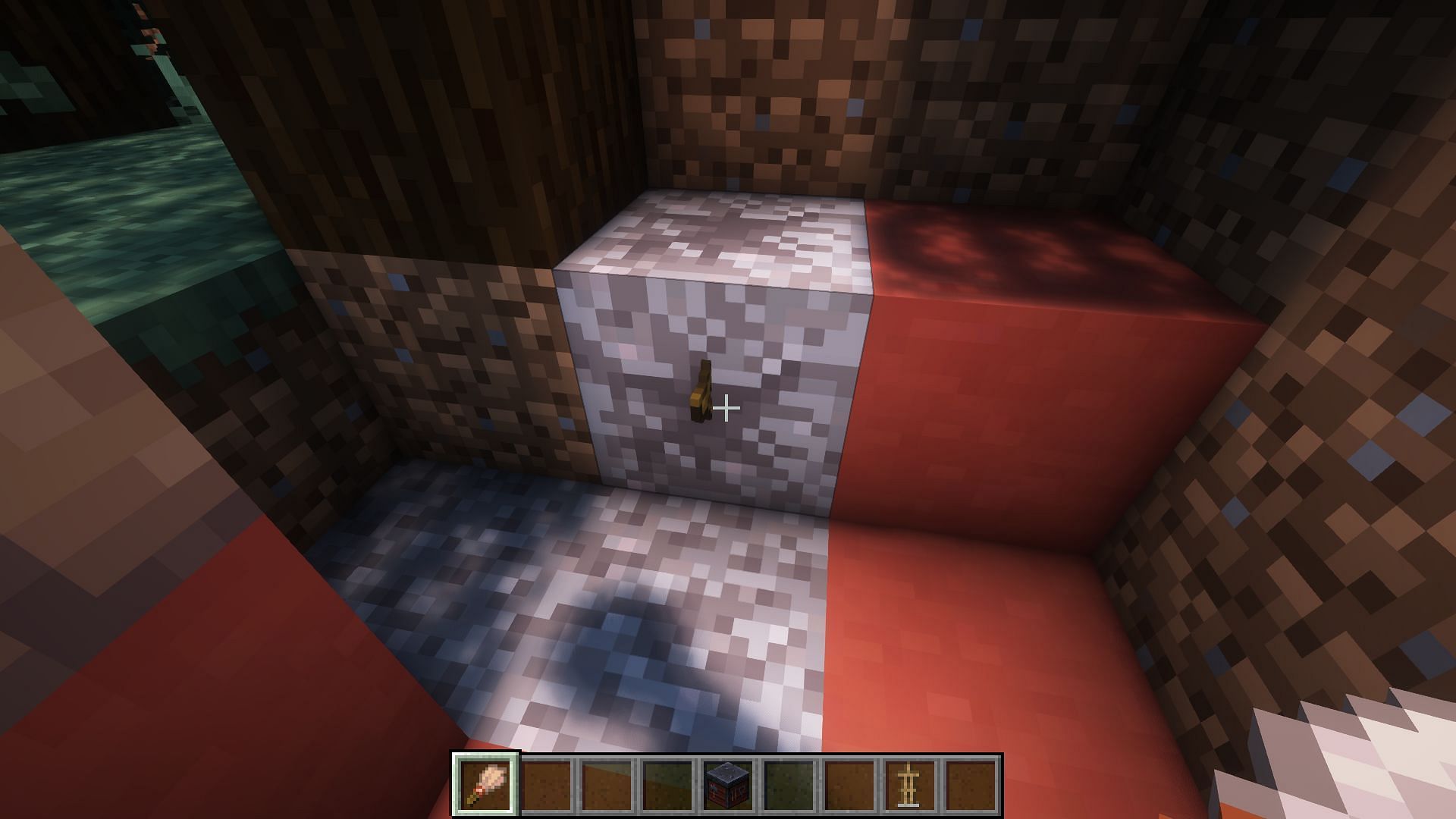 Brush away suspicious gravel blocks to find host armor trim in Minecraft (Image via Mojang)