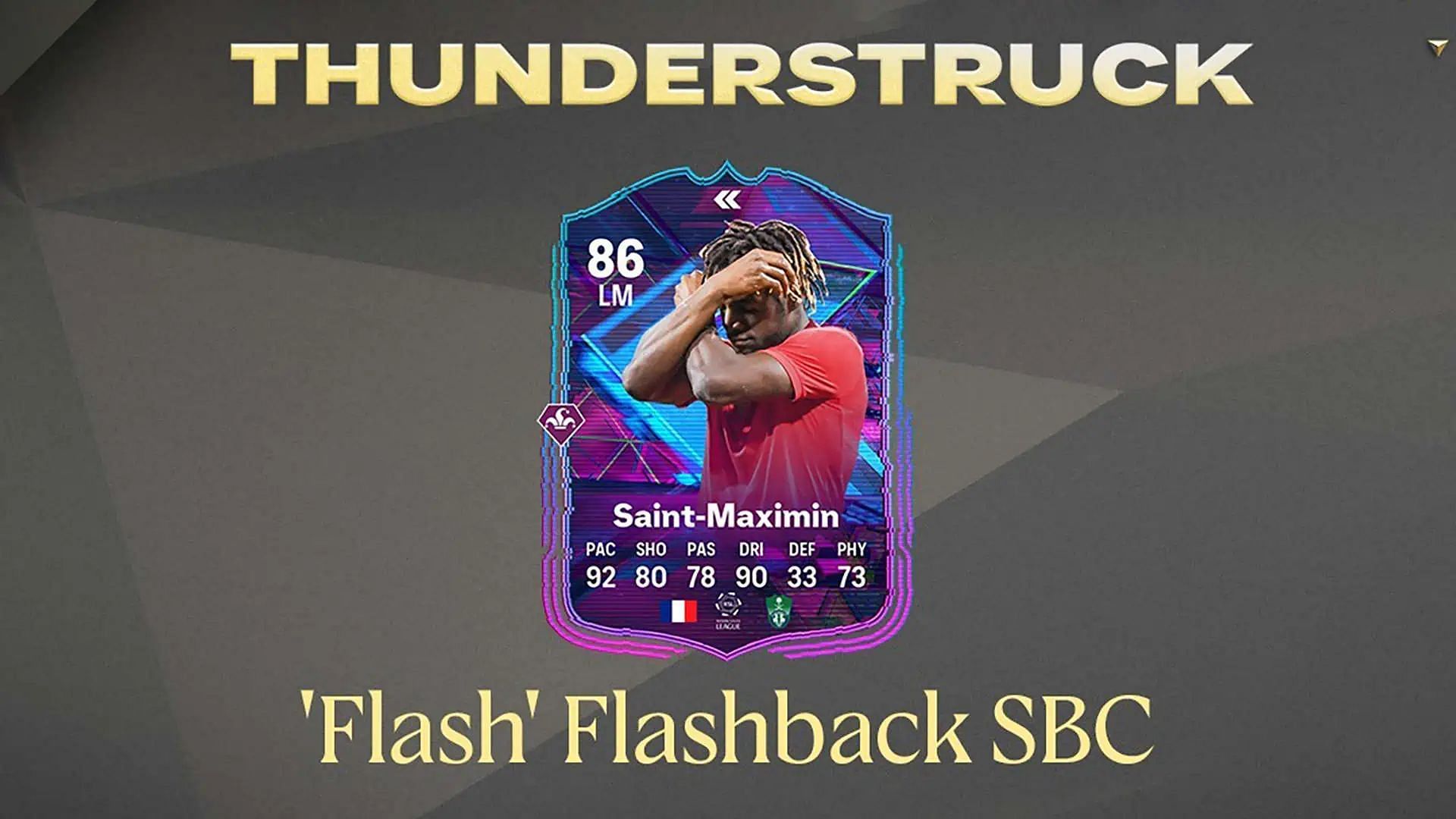 The Allan Saint-Maximin Flashback SBC is now available in EA FC 24 (Image via EA Sports)