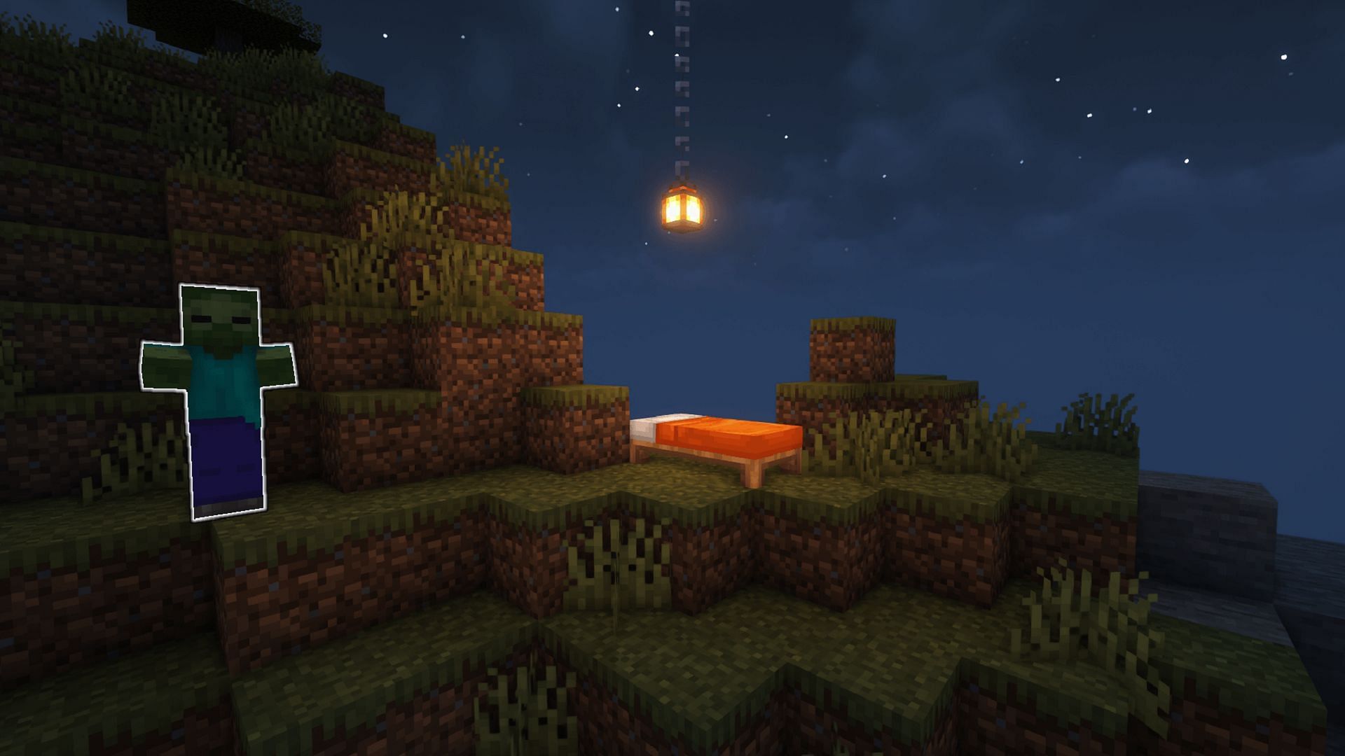 This mod helps players get to sleep by highlighting problematic mobs (Image via Minenash/Modrinth)