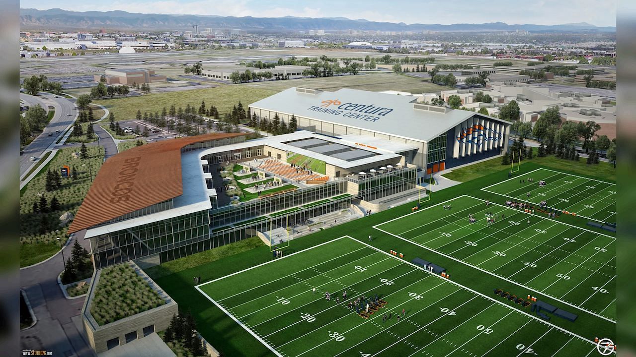 A rendering of Denver&#039;s new facility. Credit: HOK and Denver Broncos