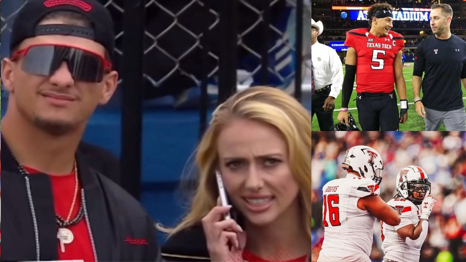 Patrick Mahomes and his wife Brittany were at the Texas Tech vs. Kansas matchup