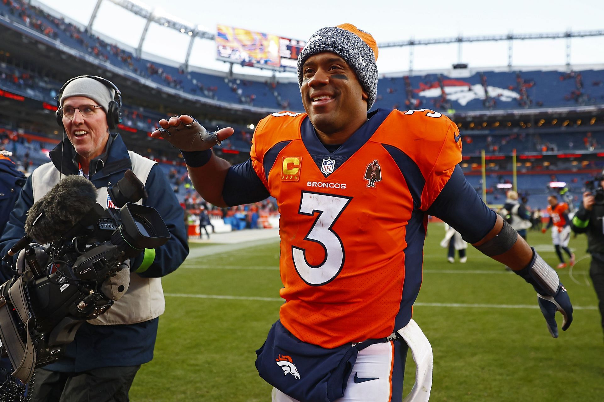 Russell Wilson at Kansas City Chiefs v Denver Broncos