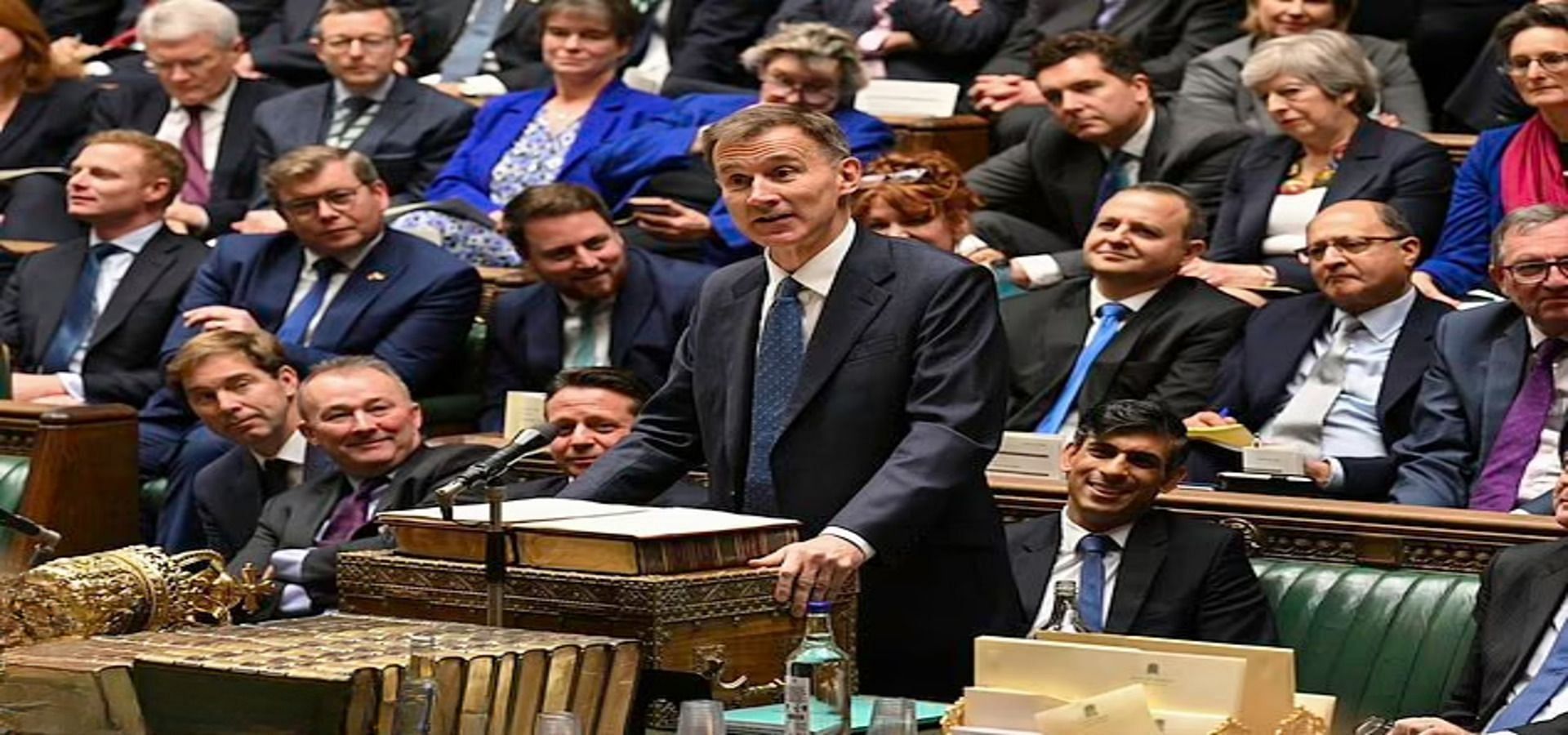 Jeremy Hunt delivering his speech (Image via UK Parliament / Jessica Taylor)