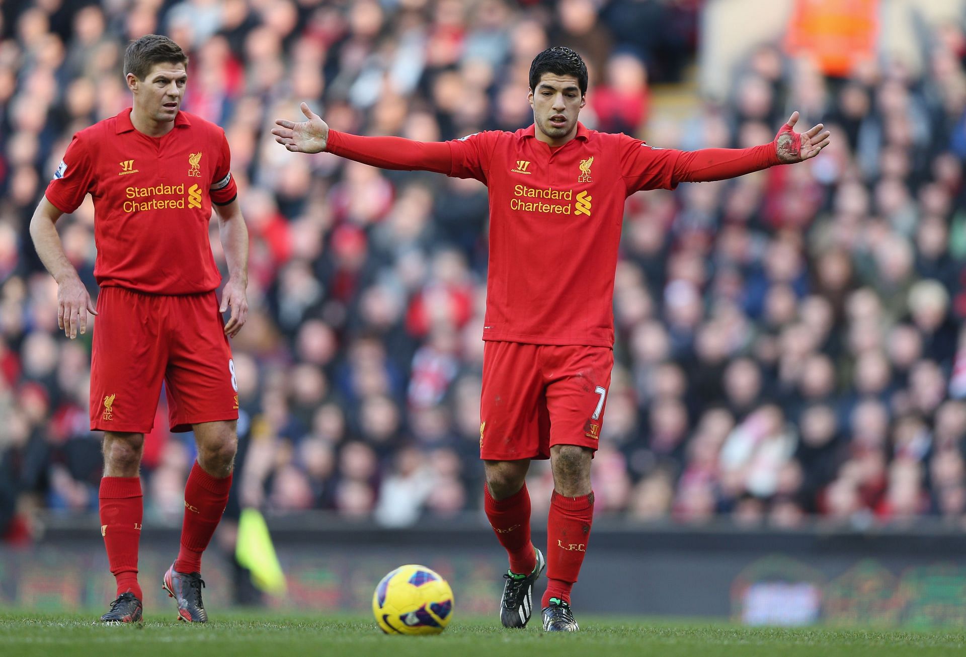 Steven Gerrard and Luis Suarez excelled alongside one another. 
