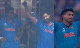 Rohit Sharma hilariously mimics Shreyas Iyer's century celebration during IND vs NZ 2023 World Cup semi-final
