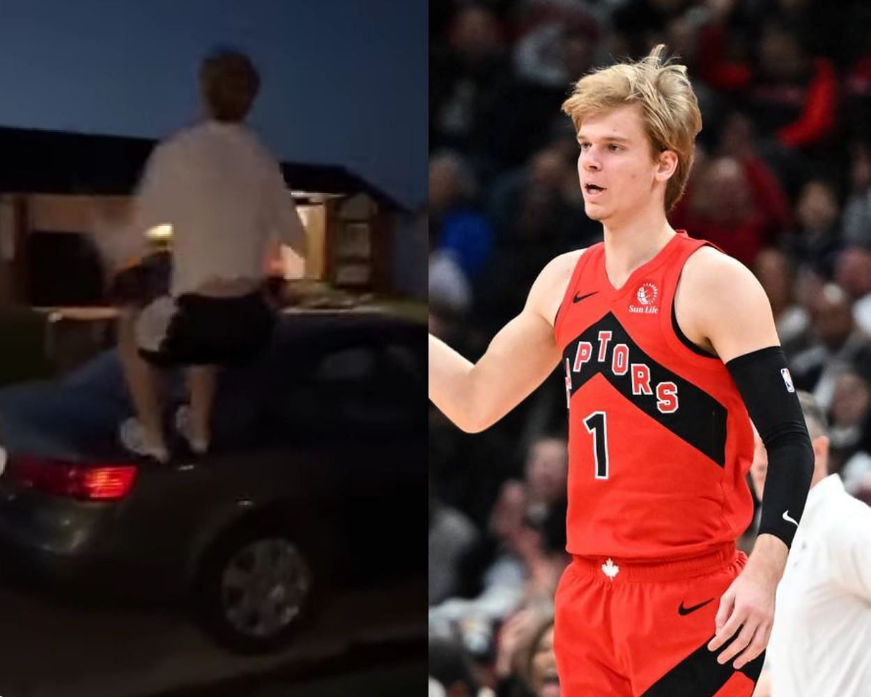 Gradey Dick doing parkour on TikTok before 2023 NBA Draft