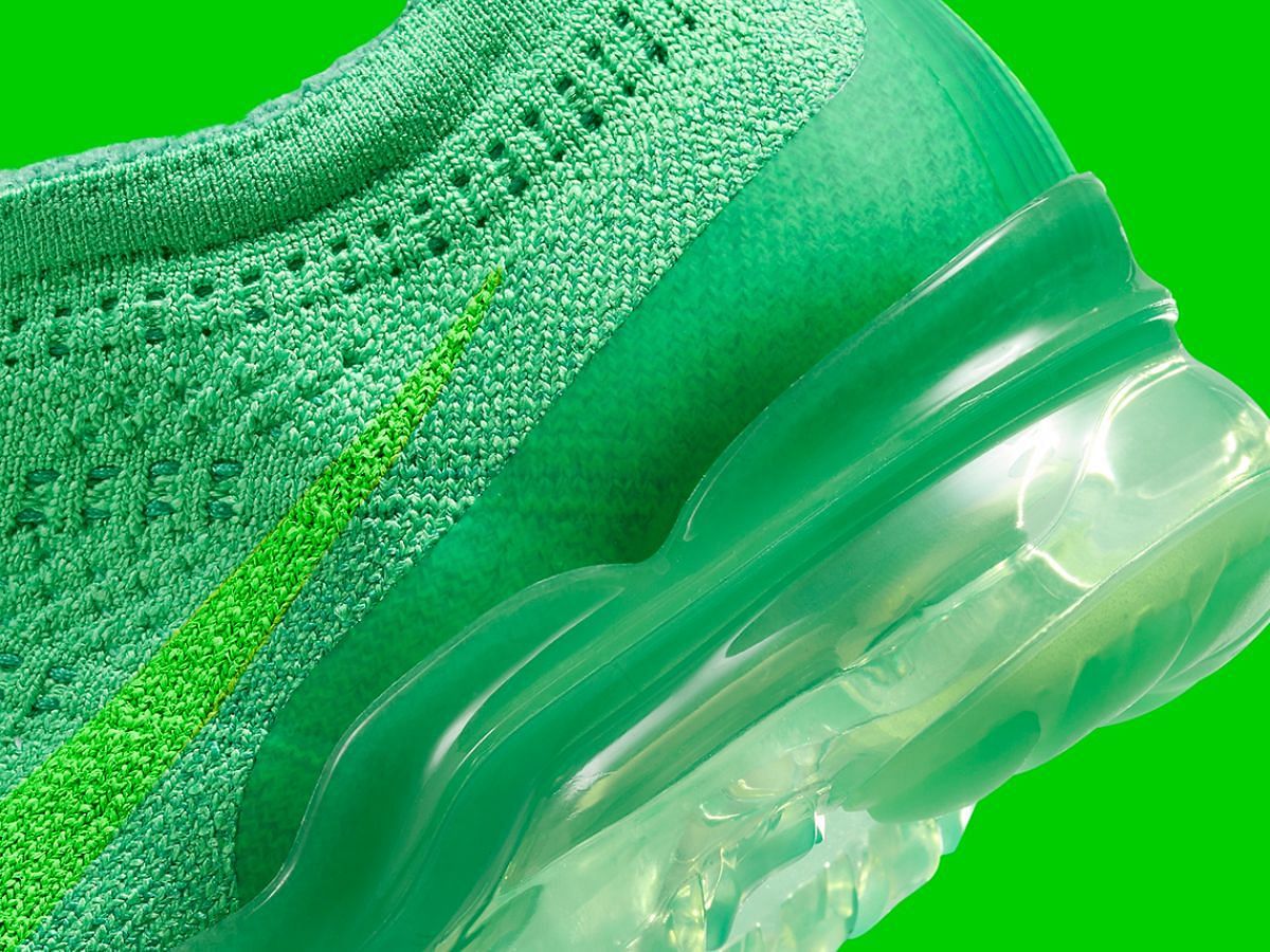 The Nike Vapormax Flyknit 2023 &ldquo;Green&rdquo; (Image via Sneaker News)