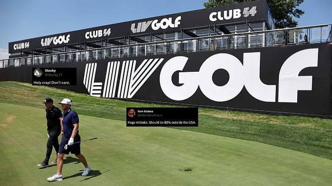 "Huge mistake" - Fans react to LIV Golf's rumored plan to move major part of events outside the US