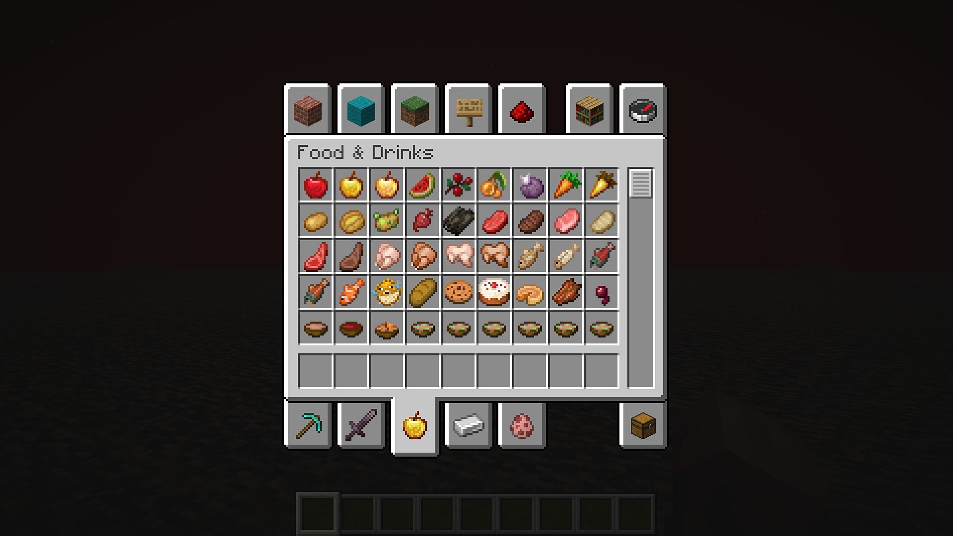 Foods haven&#039;t gotten a serious look in Minecraft in quite some time (Image via Mojang)
