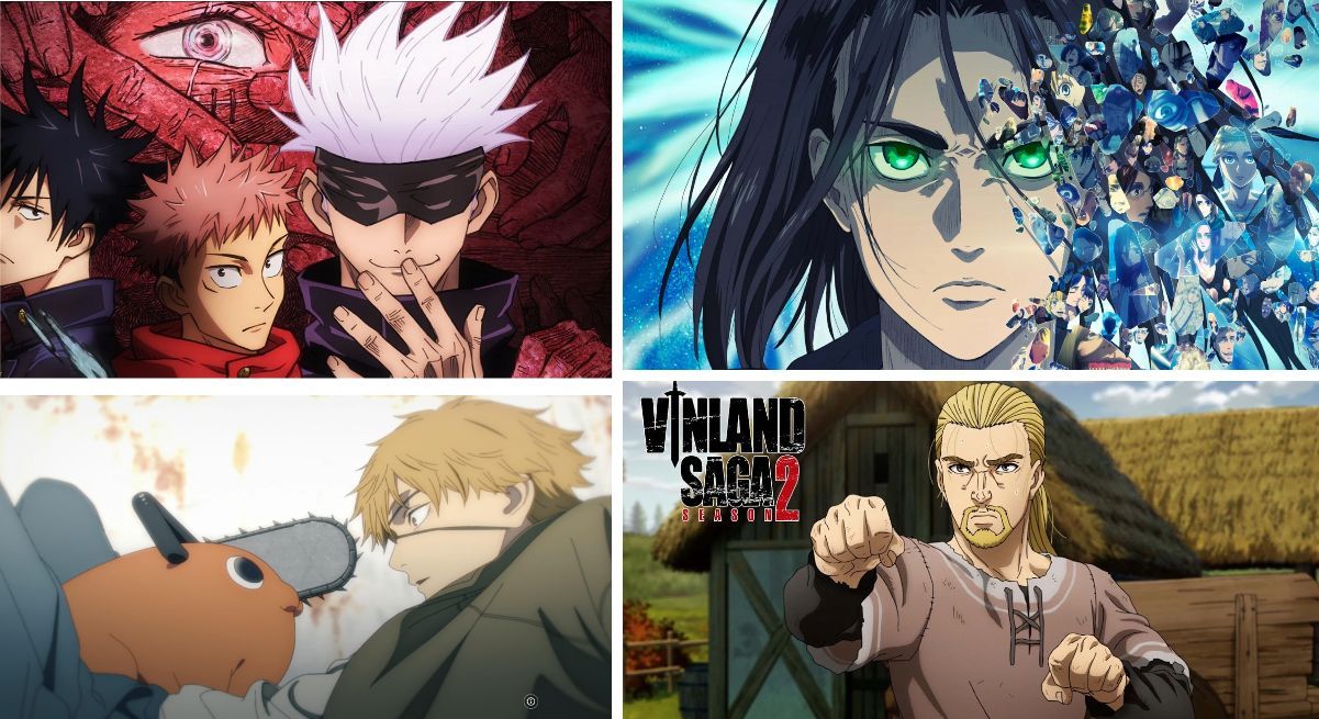 Four of the best Mappa anime (Image via Sportskeeda)