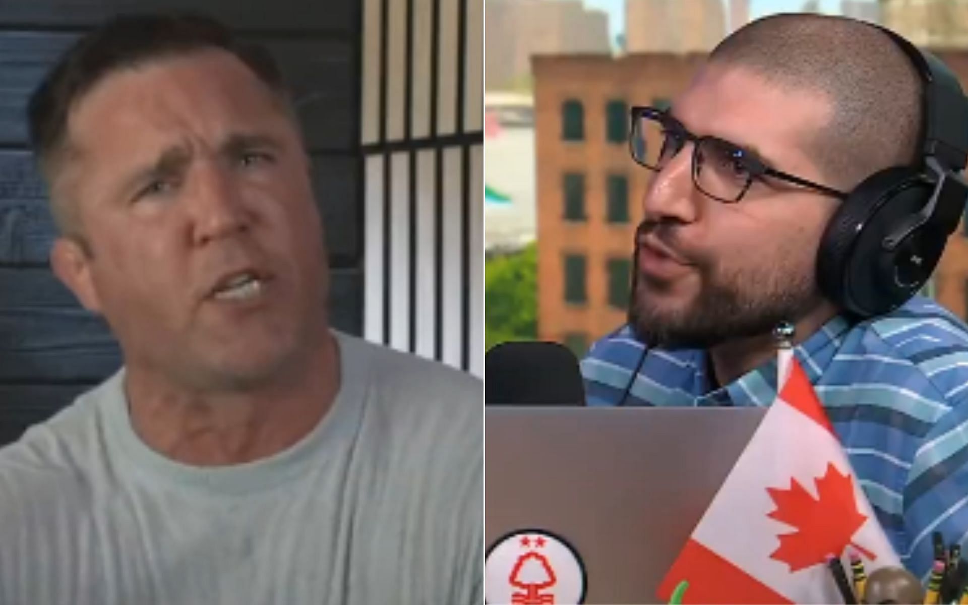 Chael Sonnen [Left] and Ariel Helwani [Right] [Photo credit: MMAFightingonSBN - YouTube]