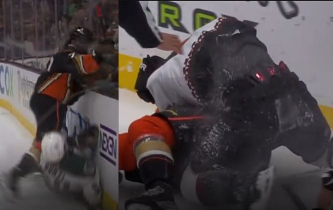 VIDEO: Frank Vatrano's dangerous hit sparks big fight against Sean Durzi