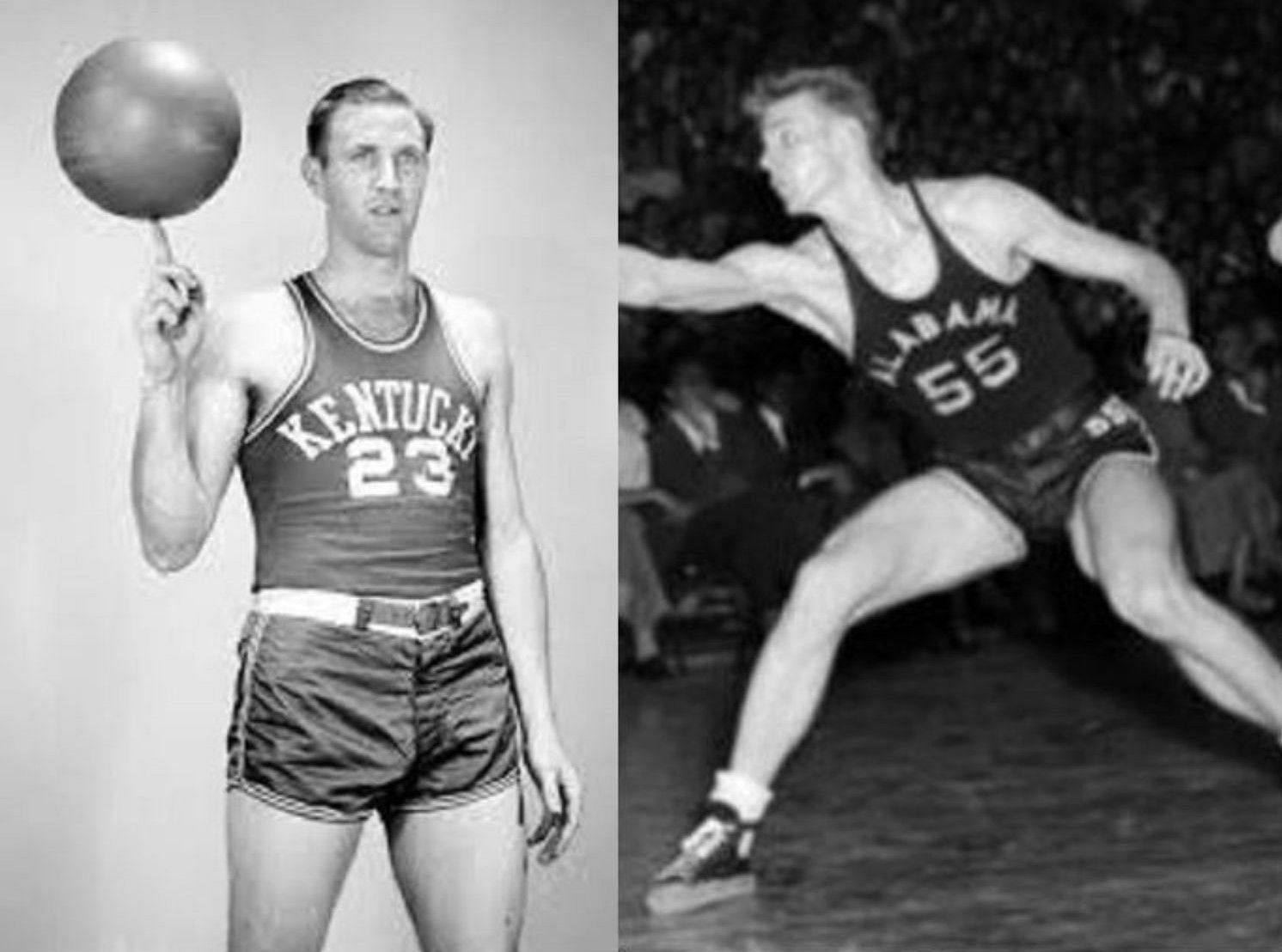 NBA pioneers Cliff Barker (L) and Carl Shaeffer (R)