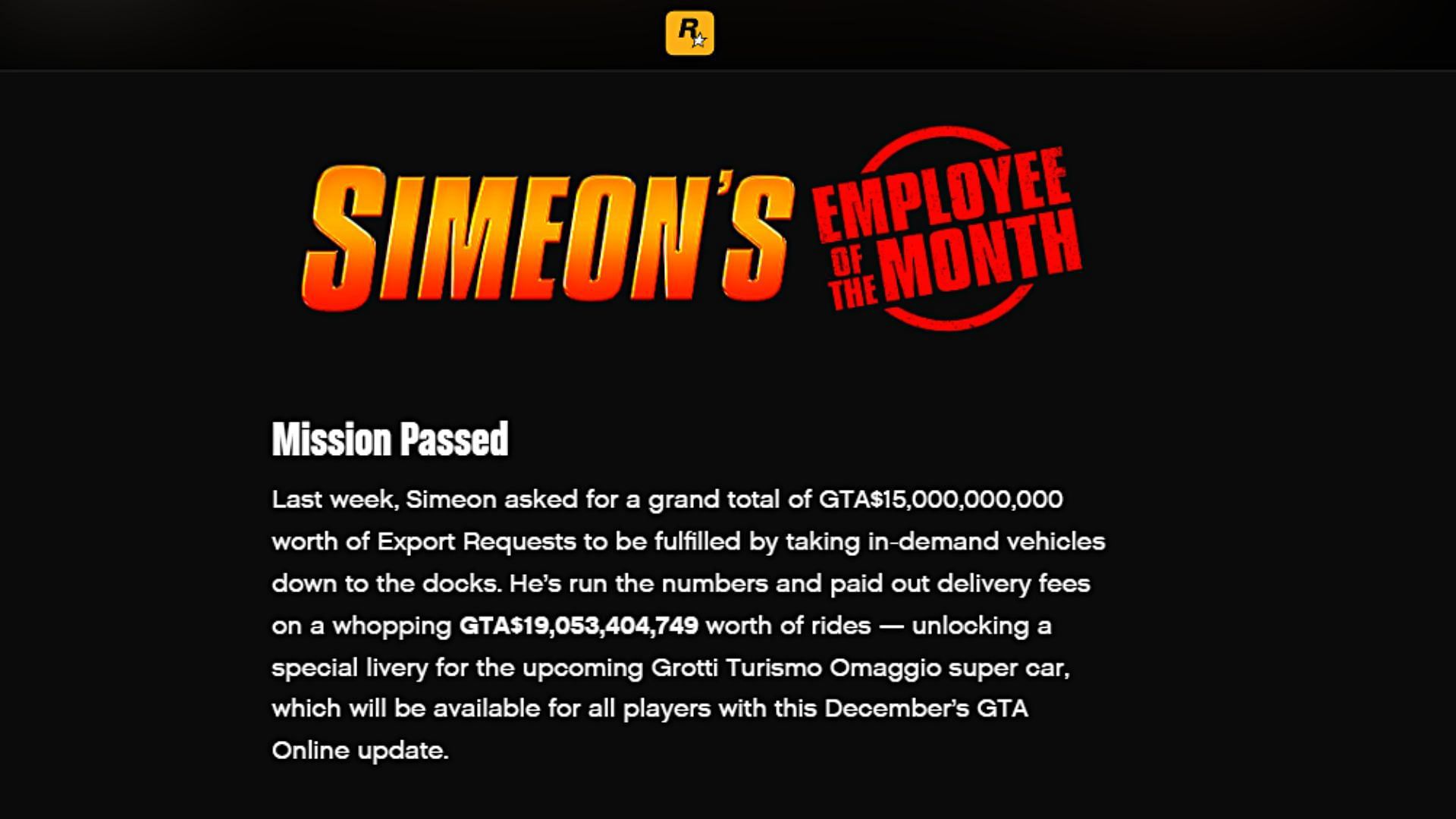 A screenshot of Rockstar&#039;s latest newswire post (Image via Rockstar Games)