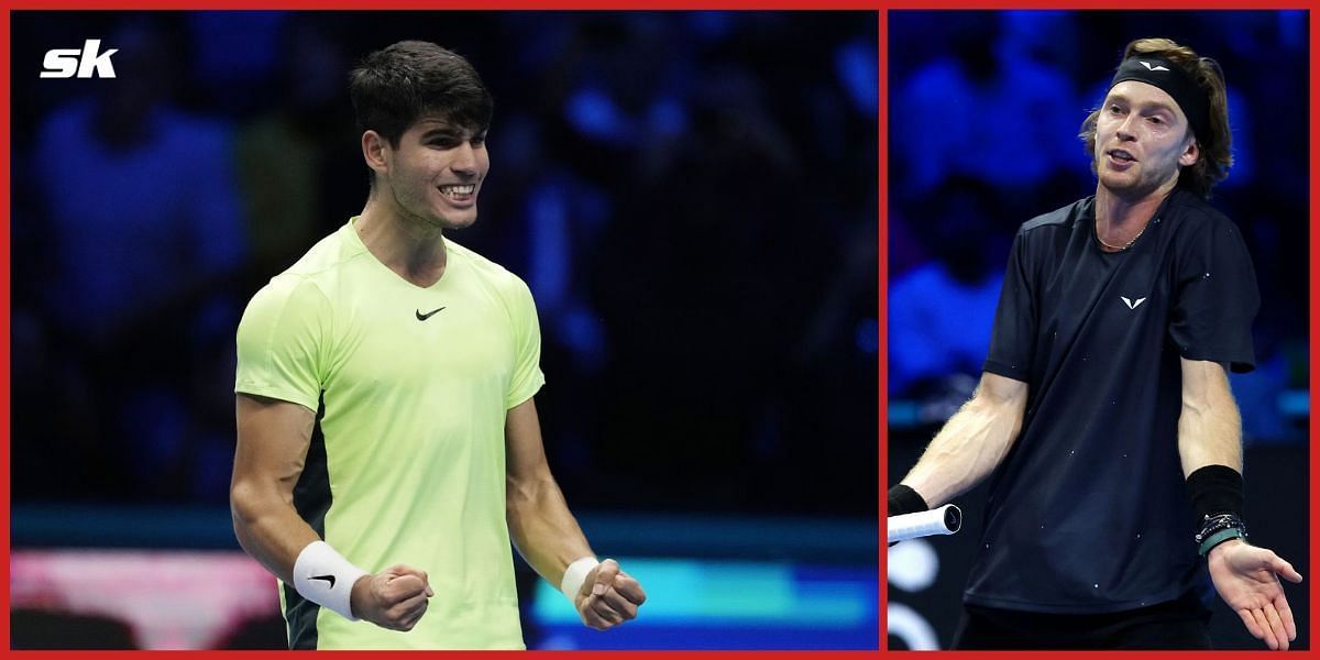Carlos Alcaraz and Andrey Ruble will be in action on Day 6 of the ATP Finals.