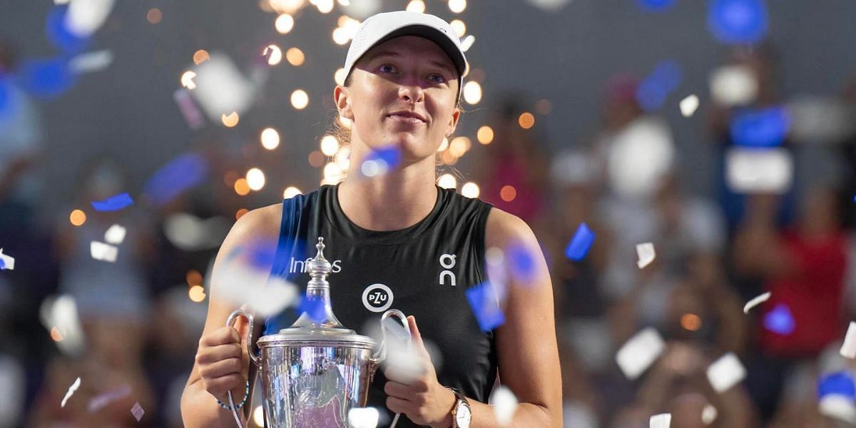 Iga Swiatek was the best player on the WTA Tour in 2023 despite not playing at her 2022 level, says tennis journalist