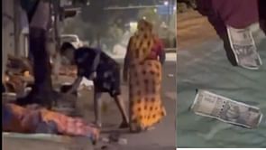 [WATCH] Rahmanullah Gurbaz distributes money among the needy in Ahmedabad on Diwali