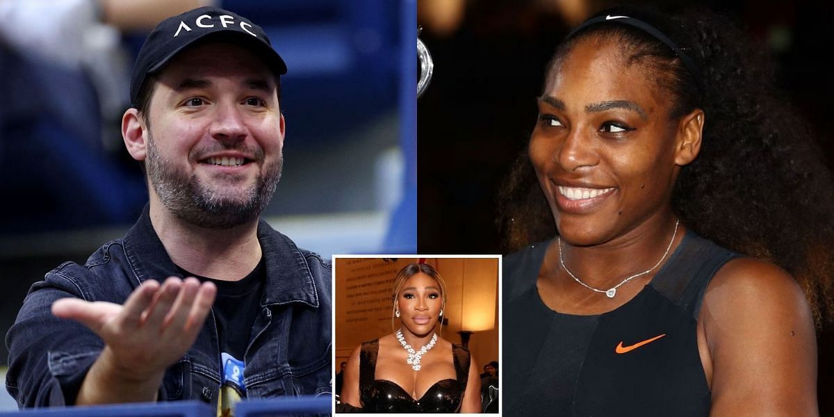 Alexis Ohanian (L), Serena Williams (R)