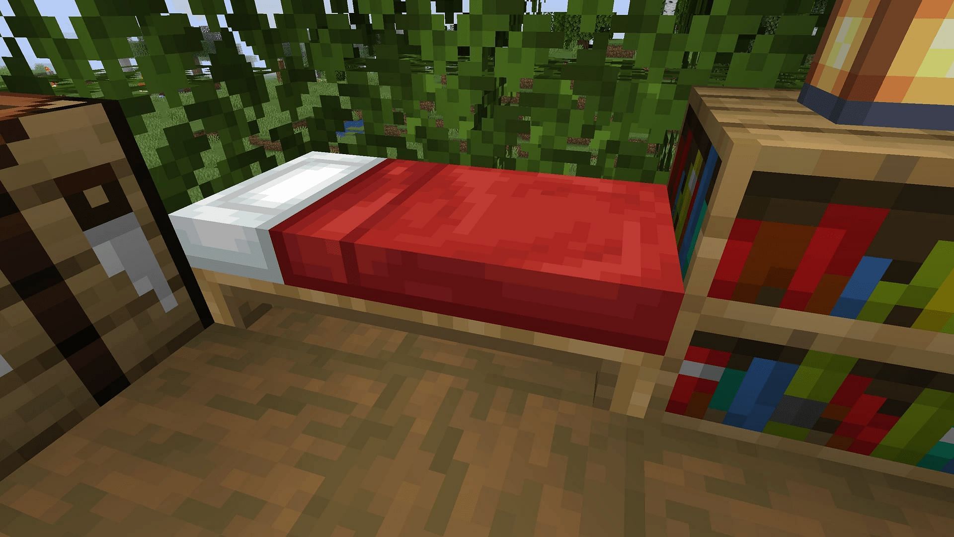 A little shut-eye can make a Minecraft player&#039;s life much easier (Image via Mojang)