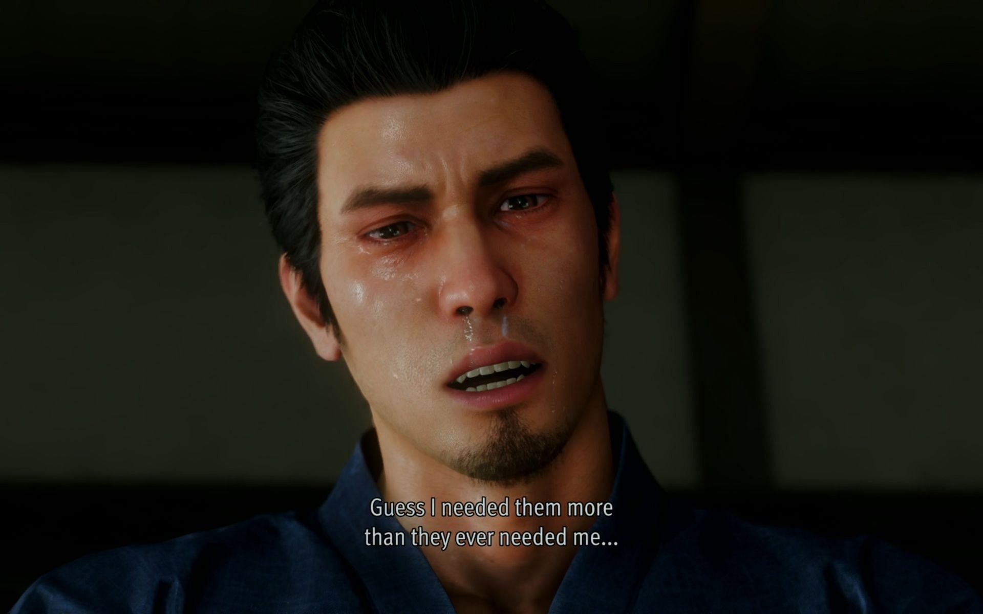 Kiryu comes to a revelation all these years later (Image via SEGA)