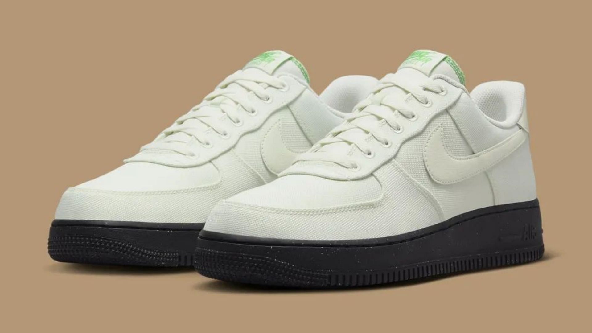 Nike Air Force 1 Low White Canvas shoes (Image via Nike)