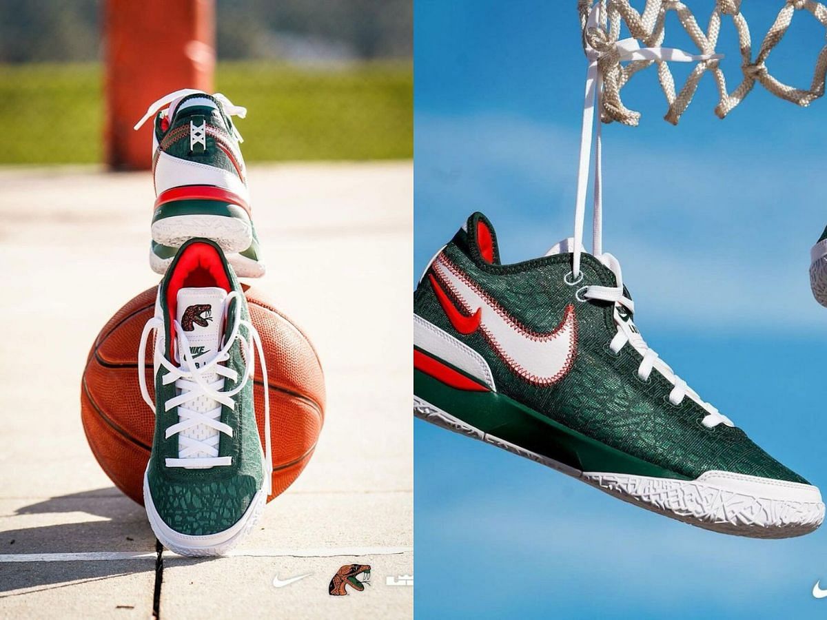 Nike LeBron NXXT Gen FAMU PE sneakers (Image via Instagram/@famuathletics)